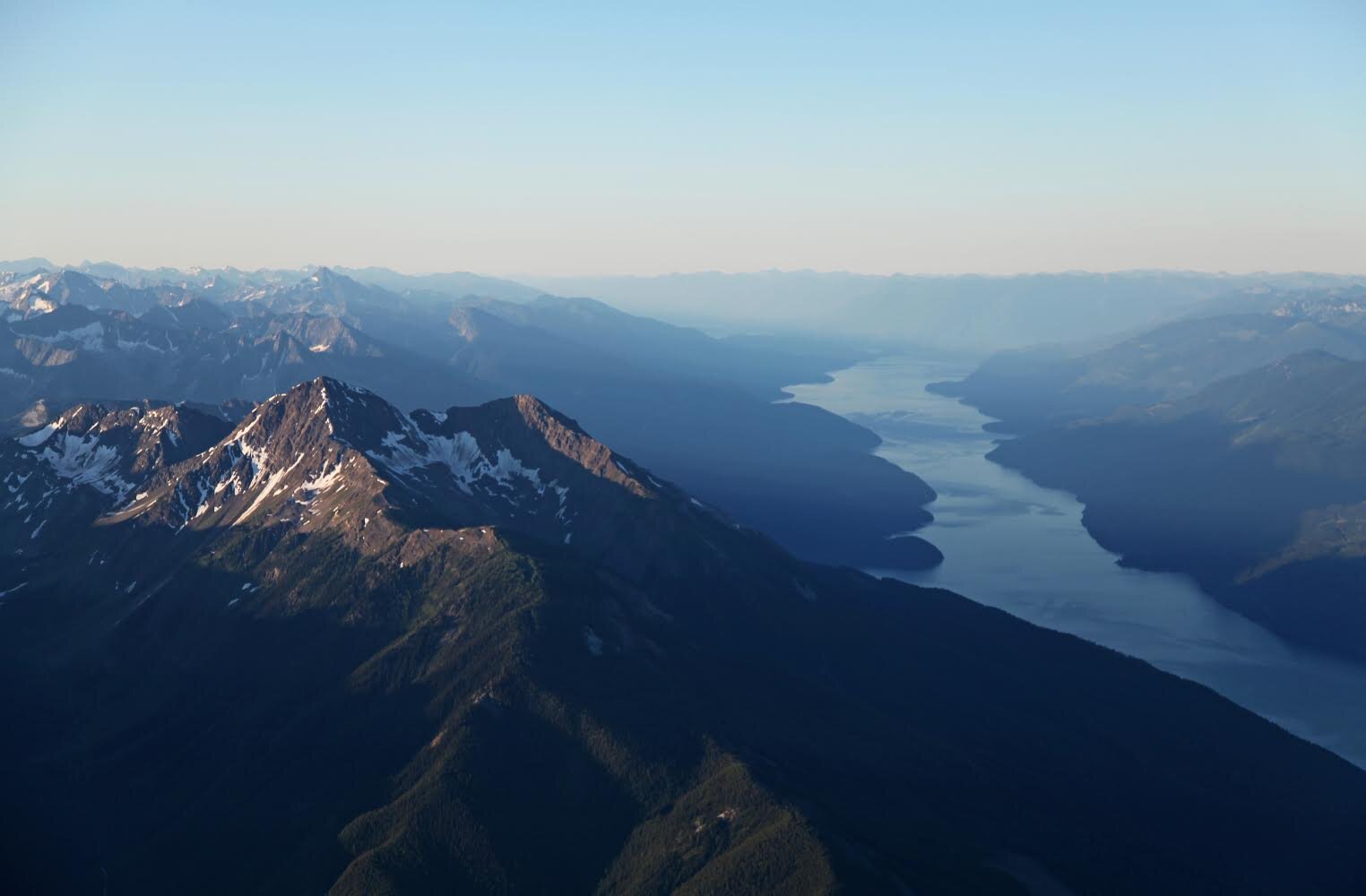 A bird's eye view of the Mt. Willet wilderness area in British Columbia's Purcell mountain range.